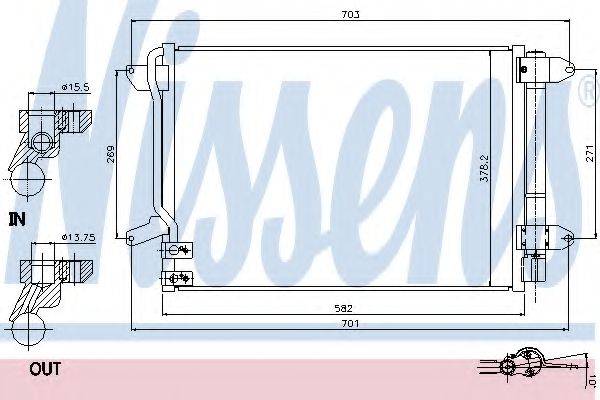 NISSENS 940238 Конденсатор, кондиціонер