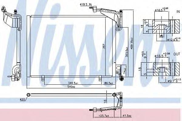 NISSENS 940528 Конденсатор, кондиціонер