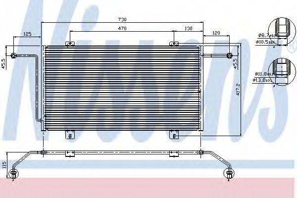 NISSENS 94326 Конденсатор, кондиціонер