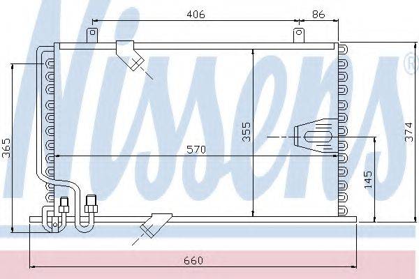 NISSENS 94408 Конденсатор, кондиціонер