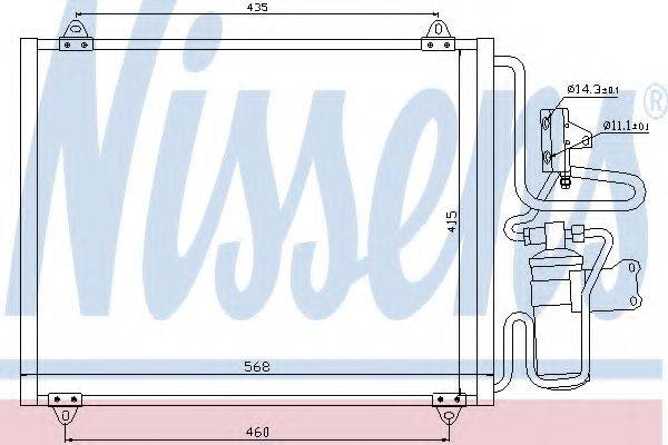 NISSENS 94440 Конденсатор, кондиціонер