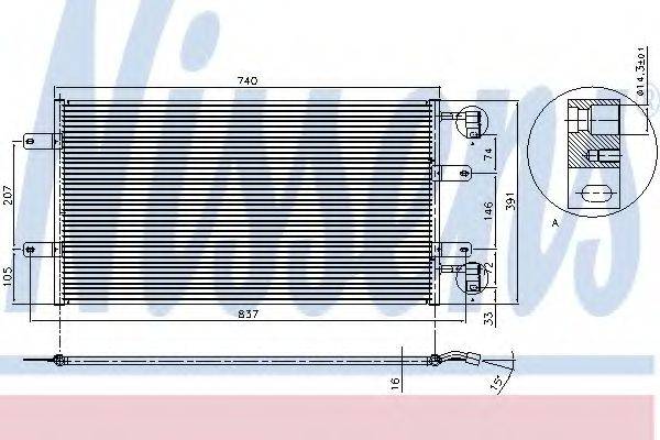 NISSENS 94678 Конденсатор, кондиціонер