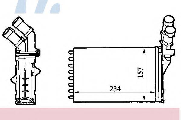 NISSENS 71147 Теплообмінник, опалення салону