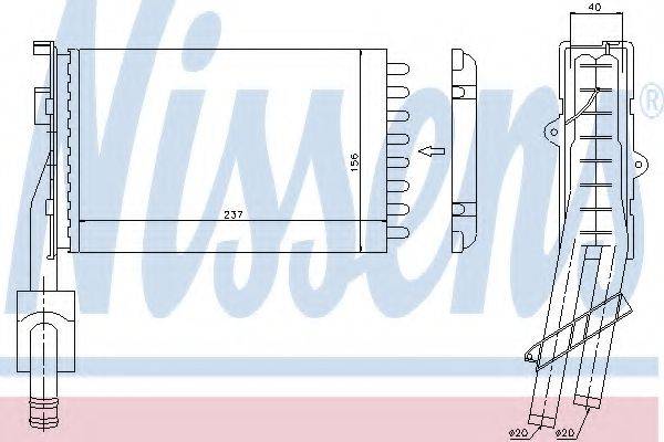 NISSENS 73352 Теплообмінник, опалення салону