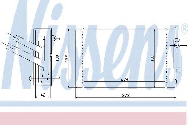 NISSENS 70976 Теплообмінник, опалення салону