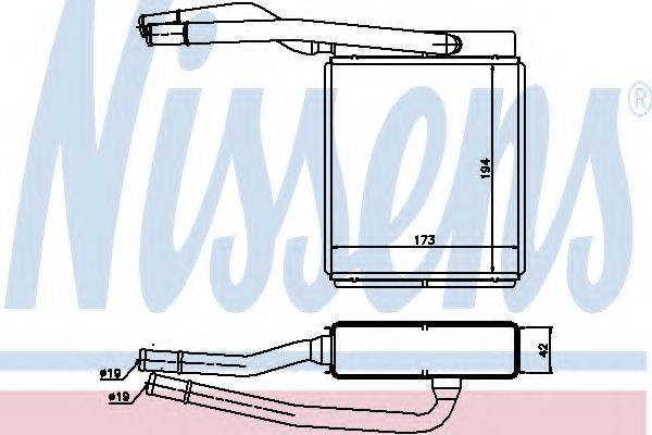 NISSENS 71746 Теплообмінник, опалення салону