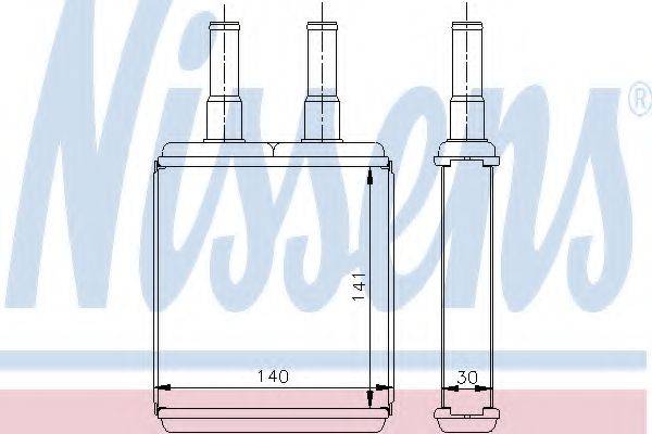 NISSENS 77500 Теплообмінник, опалення салону