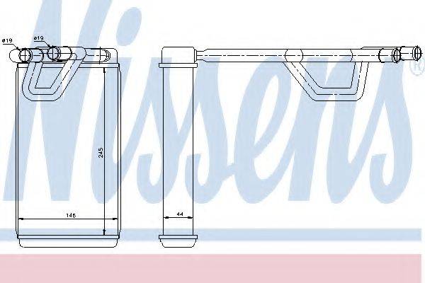 NISSENS 72209 Теплообмінник, опалення салону