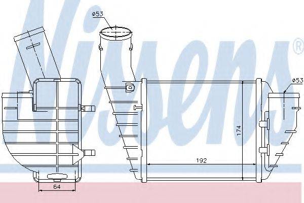 NISSENS 96691 Інтеркулер