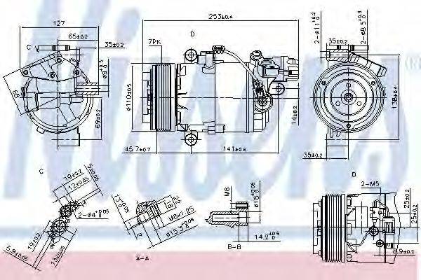 NISSENS 890071 Компресор, кондиціонер