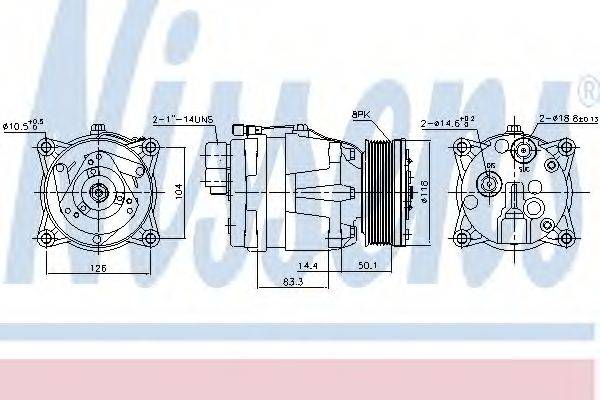 NISSENS 89048 Компресор, кондиціонер