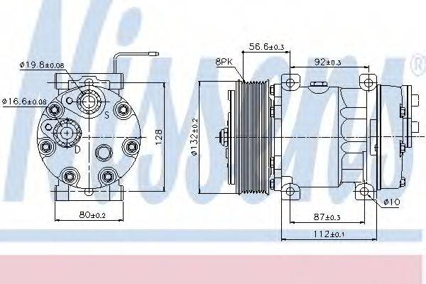 NISSENS 89065 Компресор, кондиціонер