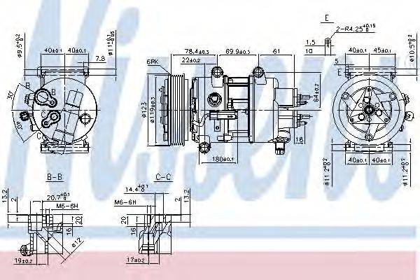 NISSENS 89201 Компресор, кондиціонер