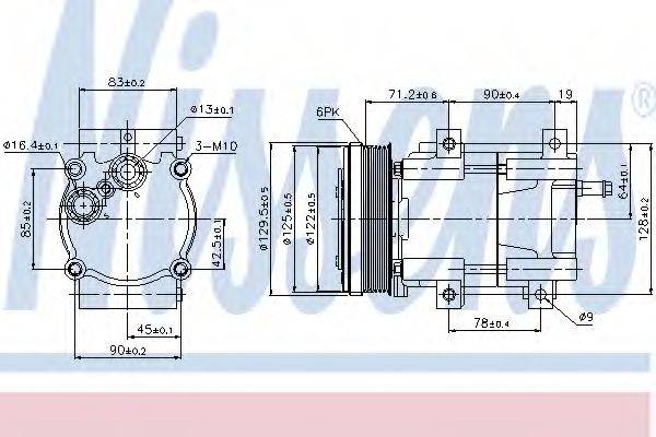 NISSENS 89205 Компресор, кондиціонер