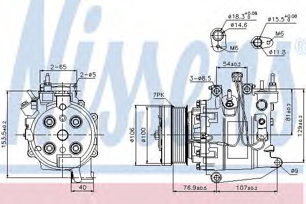 NISSENS 89247 Компресор, кондиціонер