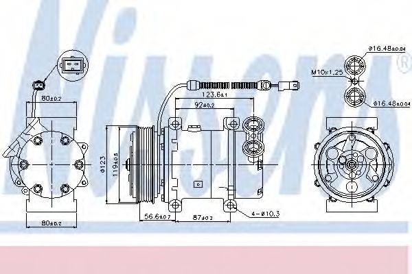 NISSENS 89339 Компресор, кондиціонер