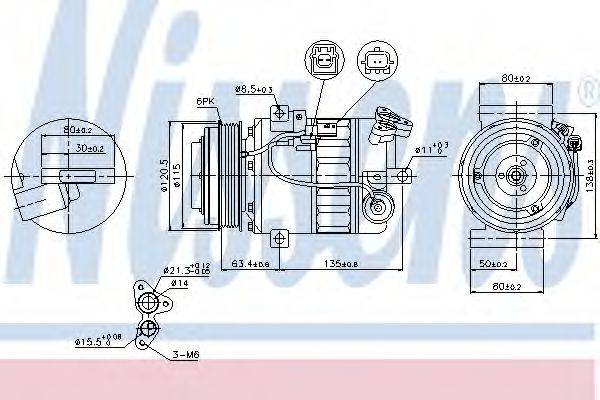 NISSENS 89394 Компресор, кондиціонер