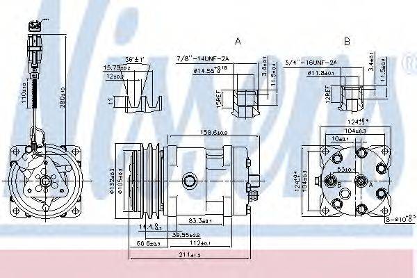 NISSENS 89472 Компресор, кондиціонер