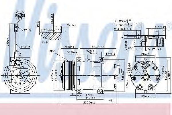 NISSENS 89473 Компресор, кондиціонер