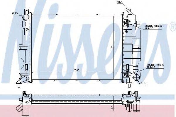 NISSENS 64036A Радіатор, охолодження двигуна