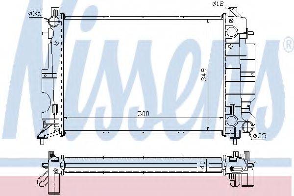 NISSENS 64035A Радіатор, охолодження двигуна