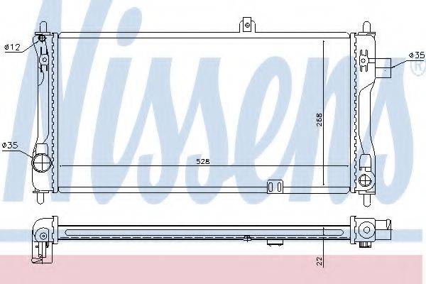 NISSENS 63243A Радіатор, охолодження двигуна