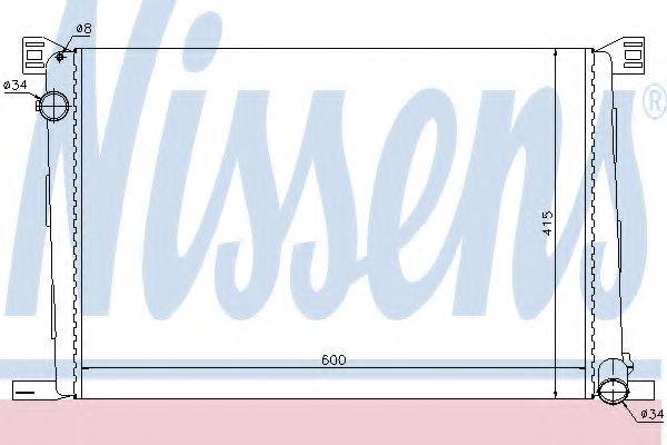 NISSENS 69706 Радіатор, охолодження двигуна