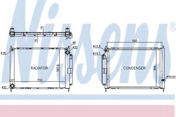 NISSENS 637636 модуль охолодження