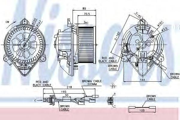 NISSENS 87042 Вентилятор салону