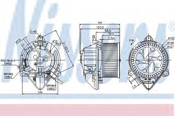 NISSENS 87130 Вентилятор салону