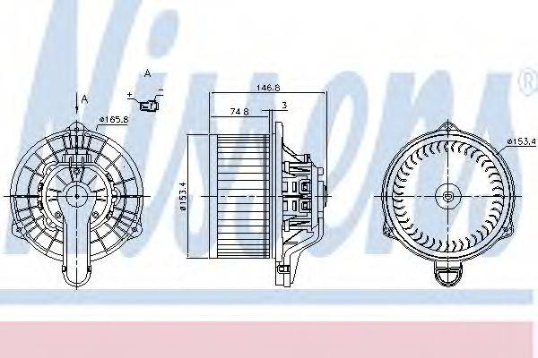 NISSENS 87162 Вентилятор салону