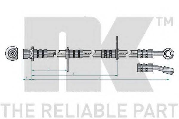 NK 854019 Гальмівний шланг