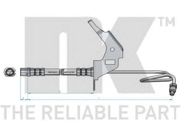 NK 853666 Гальмівний шланг