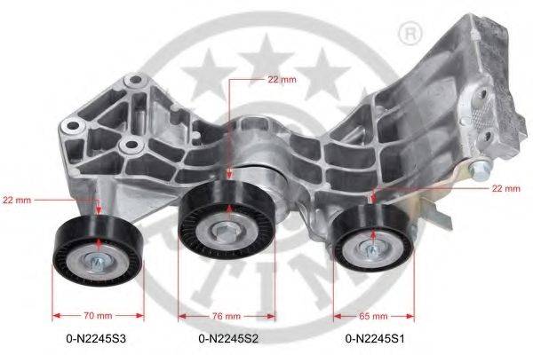 OPTIMAL 0N2245 Натягувач ременя, клинового зубча