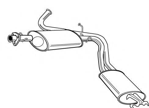 WALKER 19292 Глушник вихлопних газів кінцевий