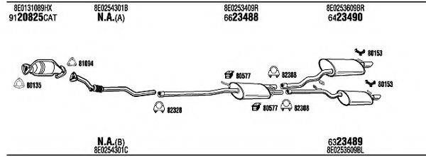 WALKER ADH15506 Система випуску ОГ