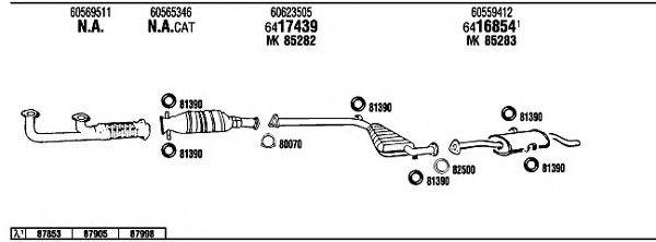 WALKER AR16409 Система випуску ОГ