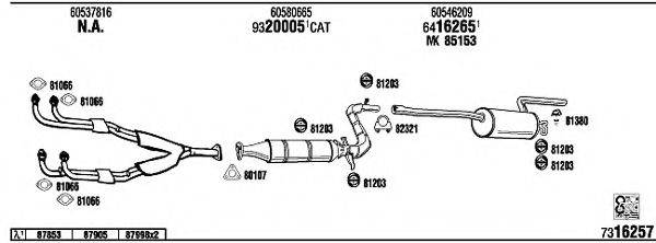 WALKER AR30002 Система випуску ОГ