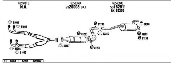 WALKER AR30004 Система випуску ОГ