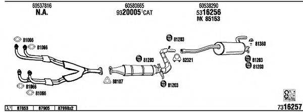 WALKER AR30023 Система випуску ОГ