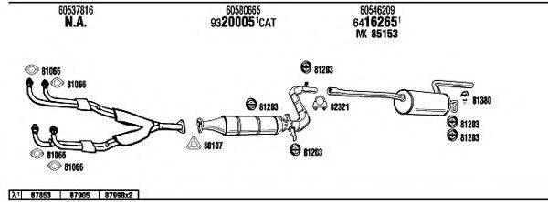 WALKER AR30024 Система випуску ОГ