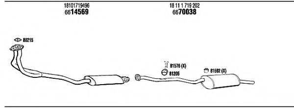 WALKER BW31803 Система випуску ОГ