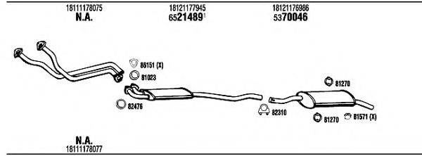 WALKER BW32401 Система випуску ОГ