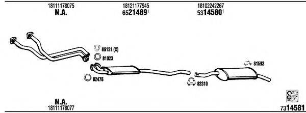 WALKER BW32402 Система випуску ОГ