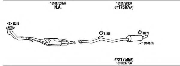 WALKER BW51803A Система випуску ОГ