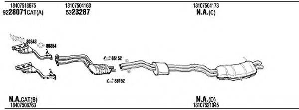 WALKER BWH15450A Система випуску ОГ