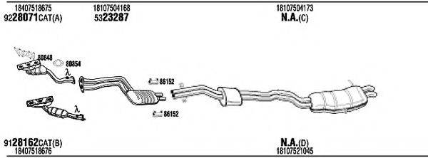 WALKER BWH15450B Система випуску ОГ