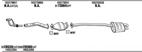 WALKER BWH17968BB Система випуску ОГ