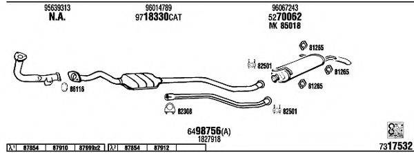 WALKER CI15033 Система випуску ОГ