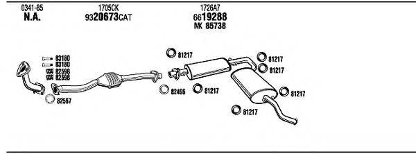 WALKER CI90025 Система випуску ОГ